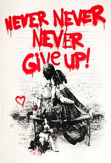 Mr. Brainwash - Don't Give Up!-Red