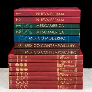 Libros sobre Arte Mexicano. México en el Mundo de las Colecciones de Arte /  40 siglos de Arte Mexicano. Piezas: 15.