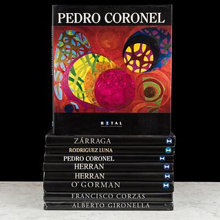 Libros Colección Bital. Artistas Mexicanos. Corzas / O´Gorman / Herrán / Rodríguez Luna / Zárraga. Piezas: 9.