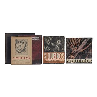 Libros sobre Siqueiros. Por la Vía de una Pintura Neorrealista o Realista Social Moderna en México / 70 obras recientes. Pzs: 5.