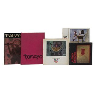 Libros sobre Rufino Tamayo. Tamayo / Rufino Tamayo 70 años de Creación / Exposición Homenaje a Rufino Tamayo. Pzs: 6.