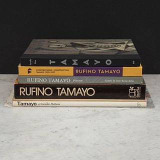 Libros y un folleto firmado por Rufino Tamayo. Tamayo. Litografías 1973 / Rufino Tamayo. Pzs: 7.