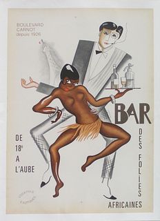 Paul Colin - Bar Negre (Vintage Poster)