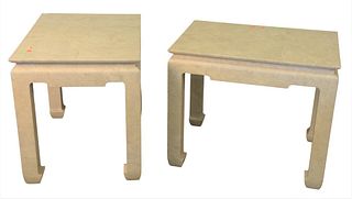 Pair of Custom End Tables, from Valerie Luther Designs, new price $2,375, height 23 inches, top 20" x 28".