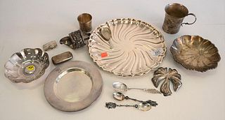 Sterling Silver Lot, to include two Tiffany pieces including two pieces of jewelry, 38.5 t.oz. Provenance: Waterfront Estate, Stamford, CT.