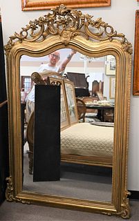 Victorian Gilt Pier Mirror, height 68 inches, width 42 inches, (top with chip).