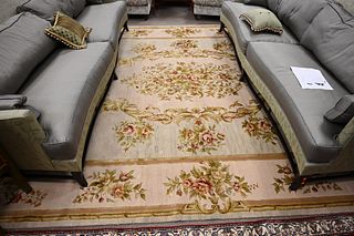 Aubusson Style Carpet, 10' x 14' 3".