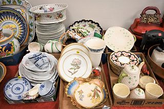 Six Box Lots, to include eleven Foley salad plates, eight Hutschenreuther Audubon plates, six floral plates, six Nymphenburg with floral and butterfly