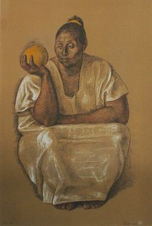 Francisco Zuniga - Mujer con Naranja