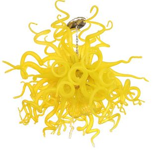 Manner of Dale Chihuly Blown Glass Chandelier