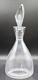 Steuben Signed Crystal Decanter and Stopper