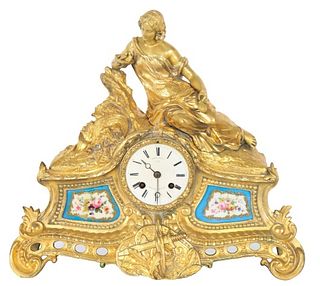 Antique Fr. Miroy Freres Brevetes Mantel Clock