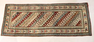 Early 20th C Exceptional Kazak Runner