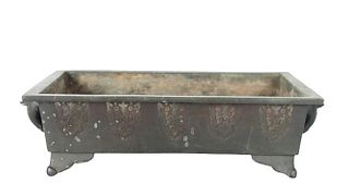 Chinese Bronze Four Footed Rectangular Censer