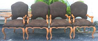 (4) Kreiss, Palazzo Upholstered Arm Chairs