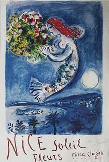 Marc Chagall - Nice Soleil Fleurs