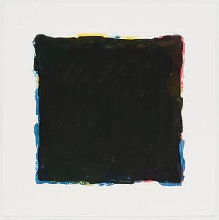 Sol Lewitt - Black Over Colors (Red Yellow and Black)