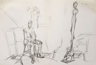 Alberto Giacometti - Untitled (Studio) from Derriere le