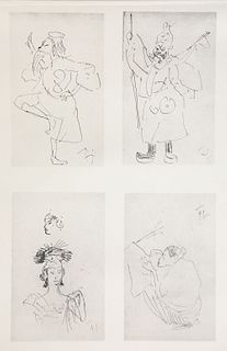 Henri Toulouse-Lautrec (After) - Four Studies