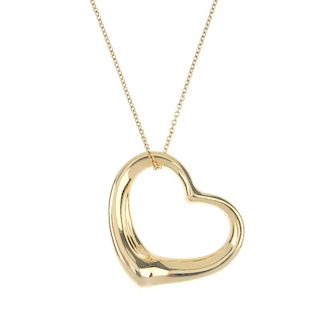 TIFFANY & CO. - an 'Open Heart' pendant, by Elsa Peretti for Tiffany & Co. The openwork heart, suspe