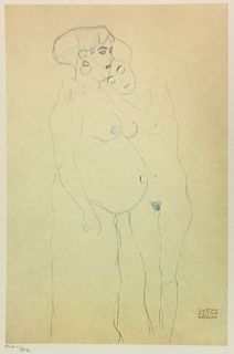 Gustav Klimt - Study for the Beethoven Frieze