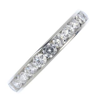 TIFFANY & CO. - a diamond full-circle eternity ring. The brilliant-cut diamond line, within a channe