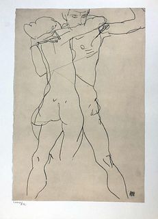 Egon Schiele (After) - Couple 1914