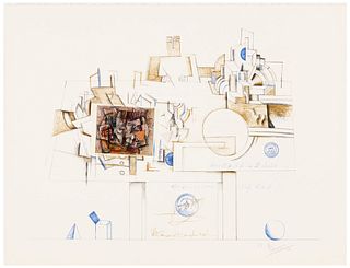 Saul Steinberg - Braque Millet (from Six Drawing Table)