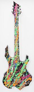 E.M Zax - Hand Painted Guitar