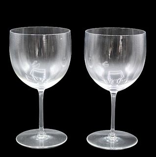 Pair of Baccarat Wine Glasses