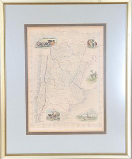 Early Map of Chile La Plata