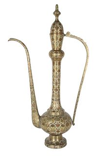 Massive Persian Engraved Display Teapot