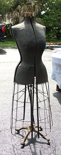 Female Dress Form Mannequin w Metal Stand