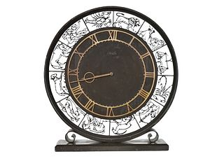 Art Deco Turler Mantle Zodiac Clock