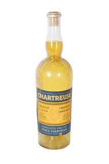 Vintage Chartreuse Liqueur Large Display Bottle