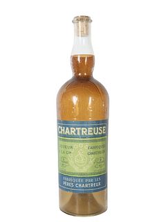 Vintage Chartreuse Liqueur Large Display Bottle