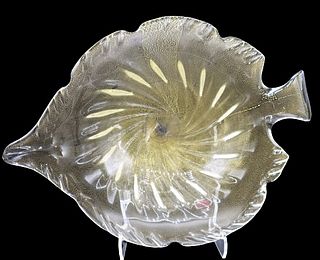 Oggetti Art Glass Fish Platter