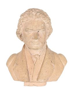 Bust of a Composer, Cast Stone