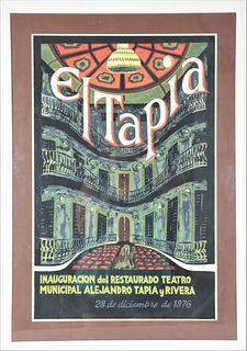 Carlos Sobrino (1909-1975) El Tapia Poster