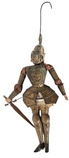 Vintage Sicilian Marionette Puppet Medieval Knight