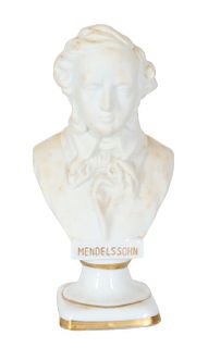 Porcelain Bust of Felix Mendelssohn