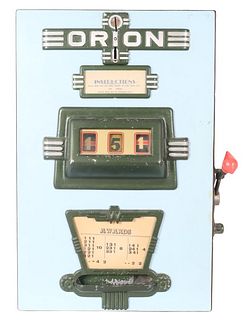 Art Deco Vintage Orion Slot Machine