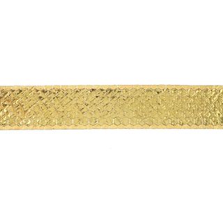 A 1960s 18ct gold bracelet. Of honeycomb design, to the slide clasp. Hallmarks for Birmingham, 1963.