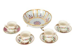 Set of English Staffordshire Porcelain
