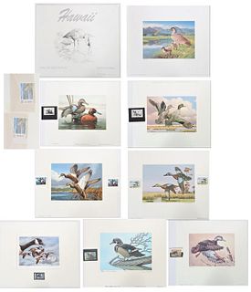11 State Duck Stamps and Lithographs, 1983 - 1996