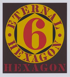 Robert Indiana "Eternal Hexagon" Screenprint 1964