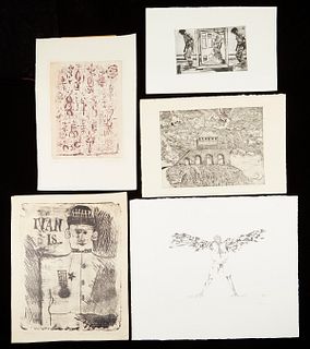 Grp: 5 Prints Laurie Bolton Leonard Baskin