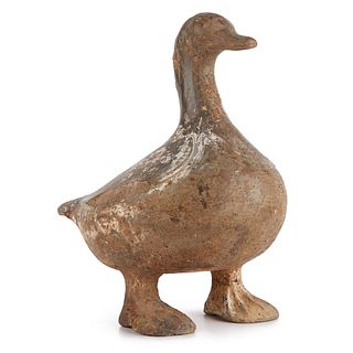 Chinese Han Dynasty Pottery Tomb Duck