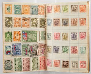 Large Vintage Chinese Stamp Collection in Album