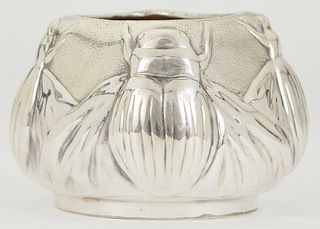 Tiffany & Co. Sterling Scarab Vase